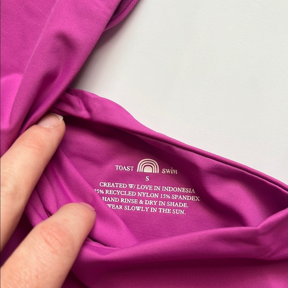 NWT Toast Swim One Shoulder Top - Picture 4 of 5